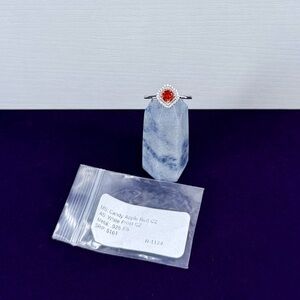 New Ryze Party Core Line Collection Candy Apple Red CZ .925 Sterling Silver Sz 8